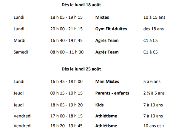 horaire rentrée 25-26 horaire rentrée 25-26